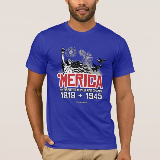 "Merica - Onbetwiste Kamers van de Wereldoorlog T-shirt (Voorkant)
