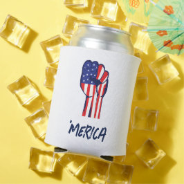 'MERICA Patriottische Opgeheven Vuist | USA Trots  Blikjeskoeler