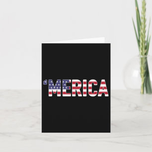 Merica - Patriottische Vlag Vs Verenigde Staten Am Kaart