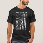 MERICA Pro Pistool AR15 Verenigde Staten Vlag 2e w T-shirt (Voorkant)