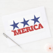 Merica Rechthoekige Sticker (Envelop)