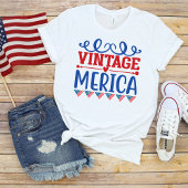  Merica Red White en Blue Patriotic T-shirt