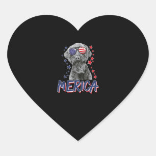 merica reuzenschnauzer - hond 4 juli verenigd hart sticker