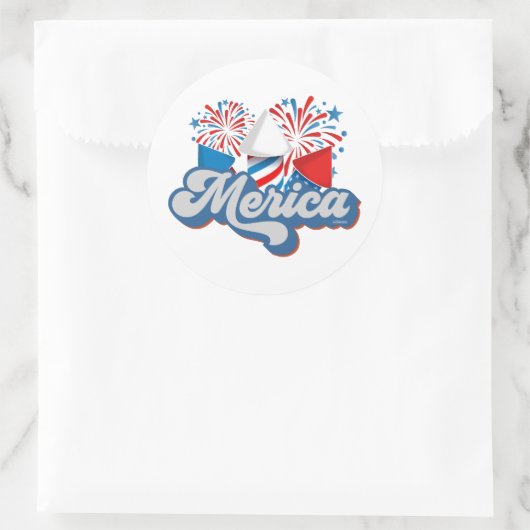 MERICA RONDE STICKER (Tas)