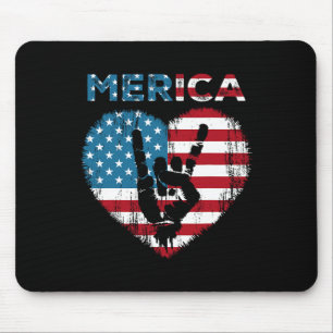 Merica Rotschild 4 juli Amerikaanse vlag Usa Manne Muismat