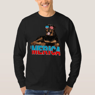 Merica Rottweiler American Flag Zonnebril 4e van T-shirt