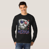 Merica Rottweilers Hond 4 juli Verenigde Staten Ca T-shirt (Voorkant volledig)