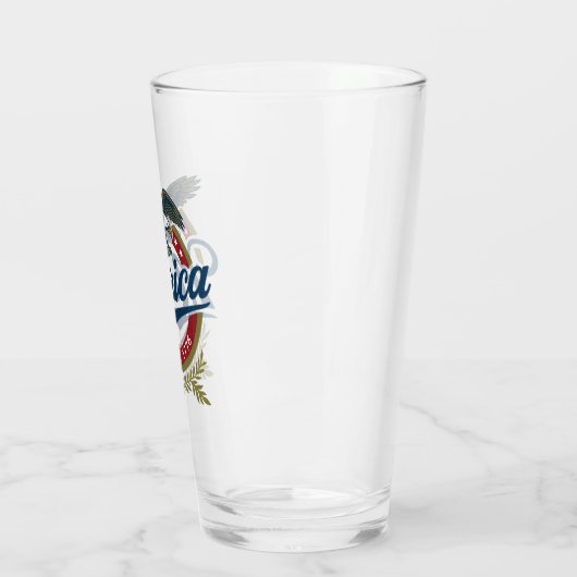 Merica sinds 1776 - patriottische Bald Eagle D Glas (Links)