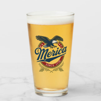 Merica sinds 1776 - patriottische Bald Eagle D Glas