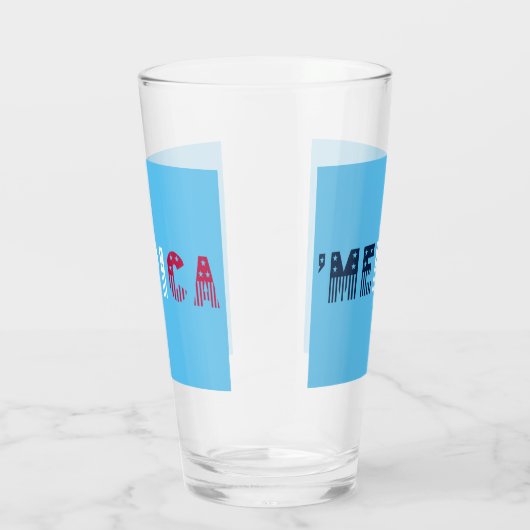 "Merica Stars + Stripes Glas (Rechts)