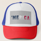 "Merica Stars + Stripes Trucker Pet (Voorkant)