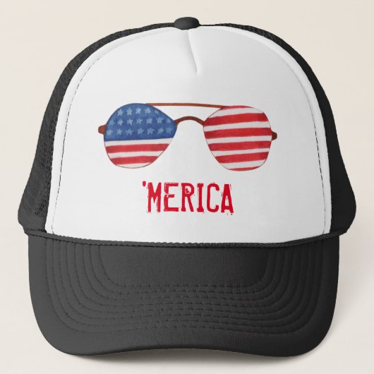 Merica Sunbril Trucker Hat Trucker Pet (Voorkant)