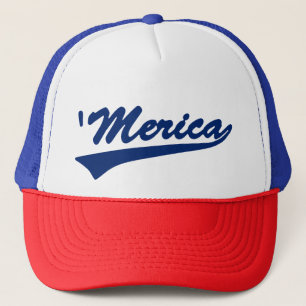 "Merica Swoosh Red White & Blue Trucker Hat Trucker Pet
