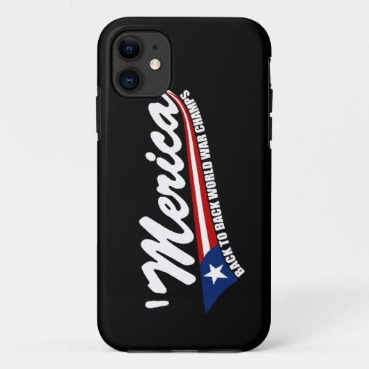 MERICA Swoosh Style World War Champs iPhone 5 Hoes (Achterkant)