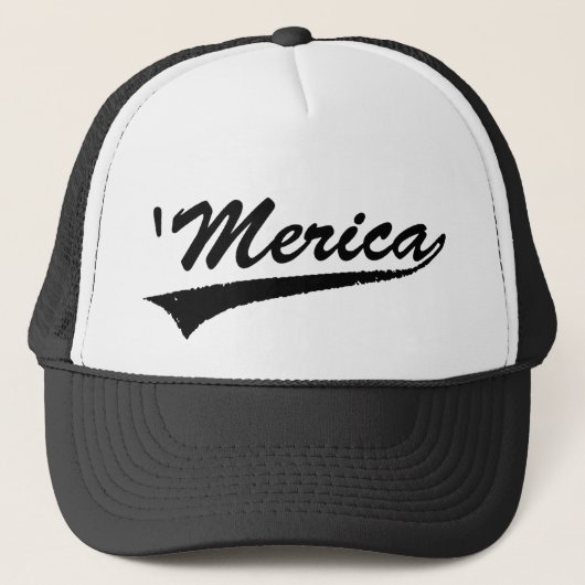 "merica Swoosh Trucker Hat Pet (Voorkant)