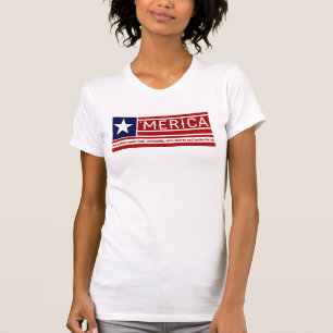 "Merica - Toezegging van legitiem VS-vlagontwerp T-shirt