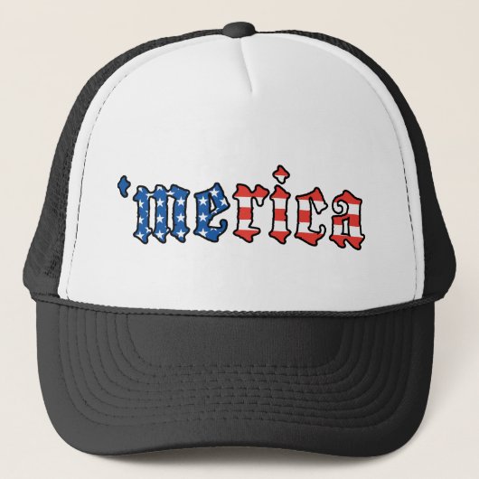 Merica Trucker Hat Pet (Voorkant)