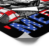 Merica Trump Happy 4th of July Grappige Amerikaans Poster (Hoek)
