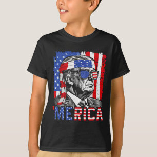 Merica Trump Happy 4th of July Grappige Amerikaans T-shirt