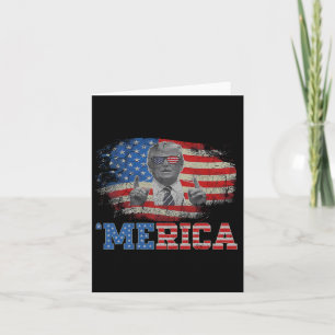 Merica Trump Happy 4th of July Trump Amerikaanse v Kaart