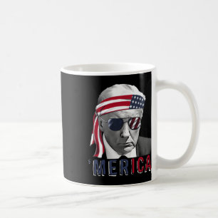 Merica Trump Happy 4th of July Trump Amerikaanse v Koffiemok