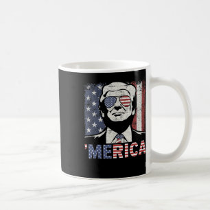 Merica Trump Happy 4th of July Trump Amerikaanse v Koffiemok
