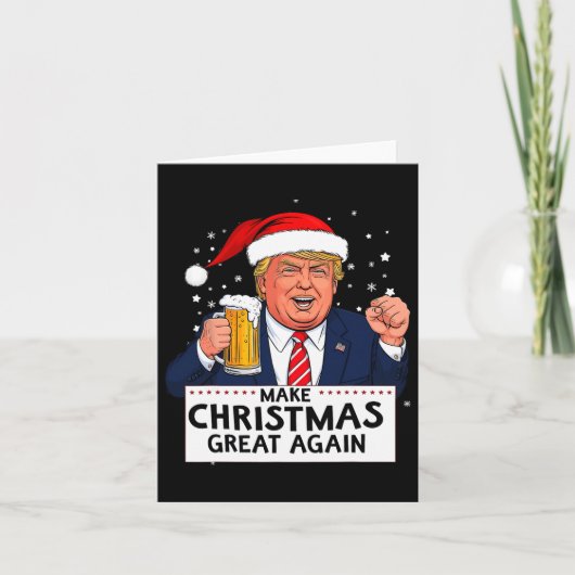 Merica Trump Maak Kerstmis Weer Groot Kaart (Voorkant)