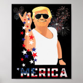 Merica Trump Outfits Don Drink Donald Drink op de Poster (Voorkant)