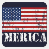  'MERICA U.S. Flag Stickers (Voorkant)