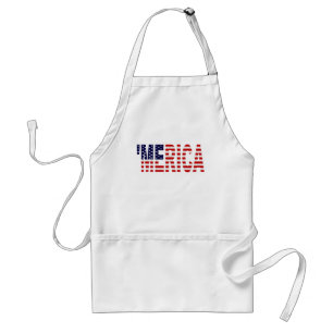 "MERICA US Flag Apron Standaard Schort
