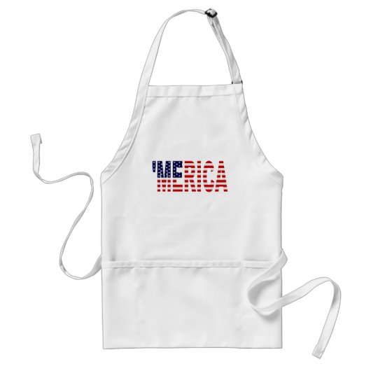 "MERICA US Flag Apron Standaard Schort (Voorkant)