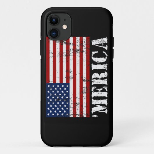'MERICA US Flag iPhone 5 Hoesje (Achterkant)