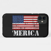 'MERICA US Flag iPhone 5 Hoesje (Achterkant (horizontaal))