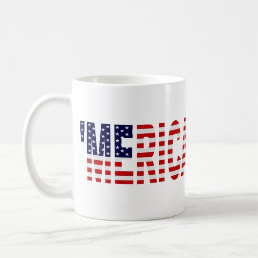 "MERICA US Flag Koffiemok (Links)