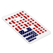 'MERICA US Flag Patriotic Premium Magnet Magneet (Rechterzijde)