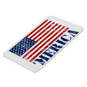  'MERICA US Flag Patriotic Premium Magnet Magneet (Linkerzijde)