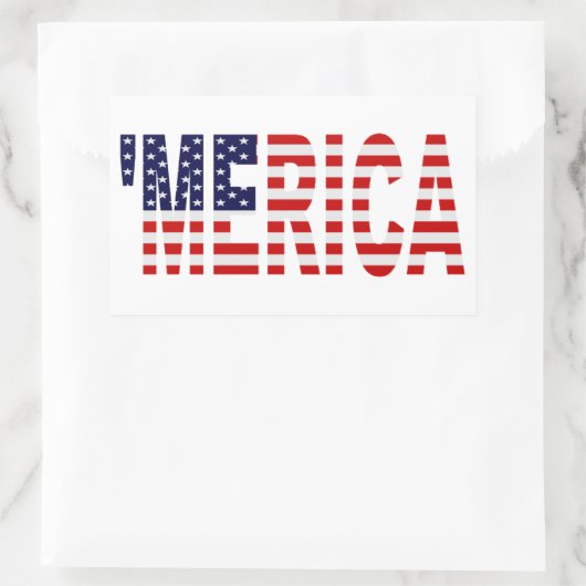 "MERICA US Flag Stickers (Tas)