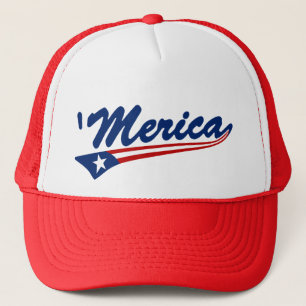 "Merica US Flag Swoosh Trucker Pet