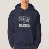 Merica - Verenigde Staten van Pistolen Hoodie (Voorkant)