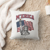 MERICA Vintage Liberty Patriottisch Kussen (Deken)