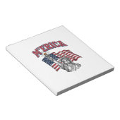 MERICA Vintage Liberty Patriottisch Notitieblok (Schuin)