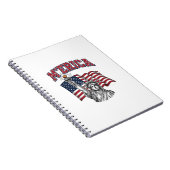 MERICA Vintage Liberty Patriottisch Notitieboek (Rechterzijde)