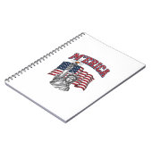 MERICA Vintage Liberty Patriottisch Notitieboek (Linkerzijde)