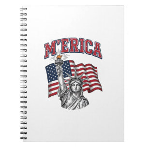 MERICA Vintage Liberty Patriottisch Notitieboek