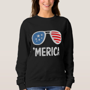 Merica Zonnebril 4 juli Amerikaanse vlag Patrio Trui