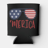 Merica Zonnebril Patriottisch 4 juli Blikjeskoeler (Voorkant)