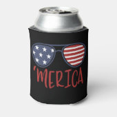 Merica Zonnebril Patriottisch 4 juli Blikjeskoeler (Blikje Achterkant)