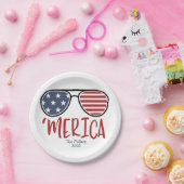 Merica Zonnebrillen 4 juli Bord papier (Feest)