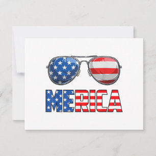 Merica Zonnebrillen 4 juli voor Mannen Vrouwen Kin