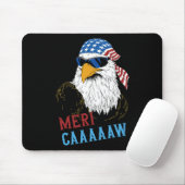 Mericaaaaaw Adelaar Mullet 4 juli VS Amerikaans Muismat (Met muis)